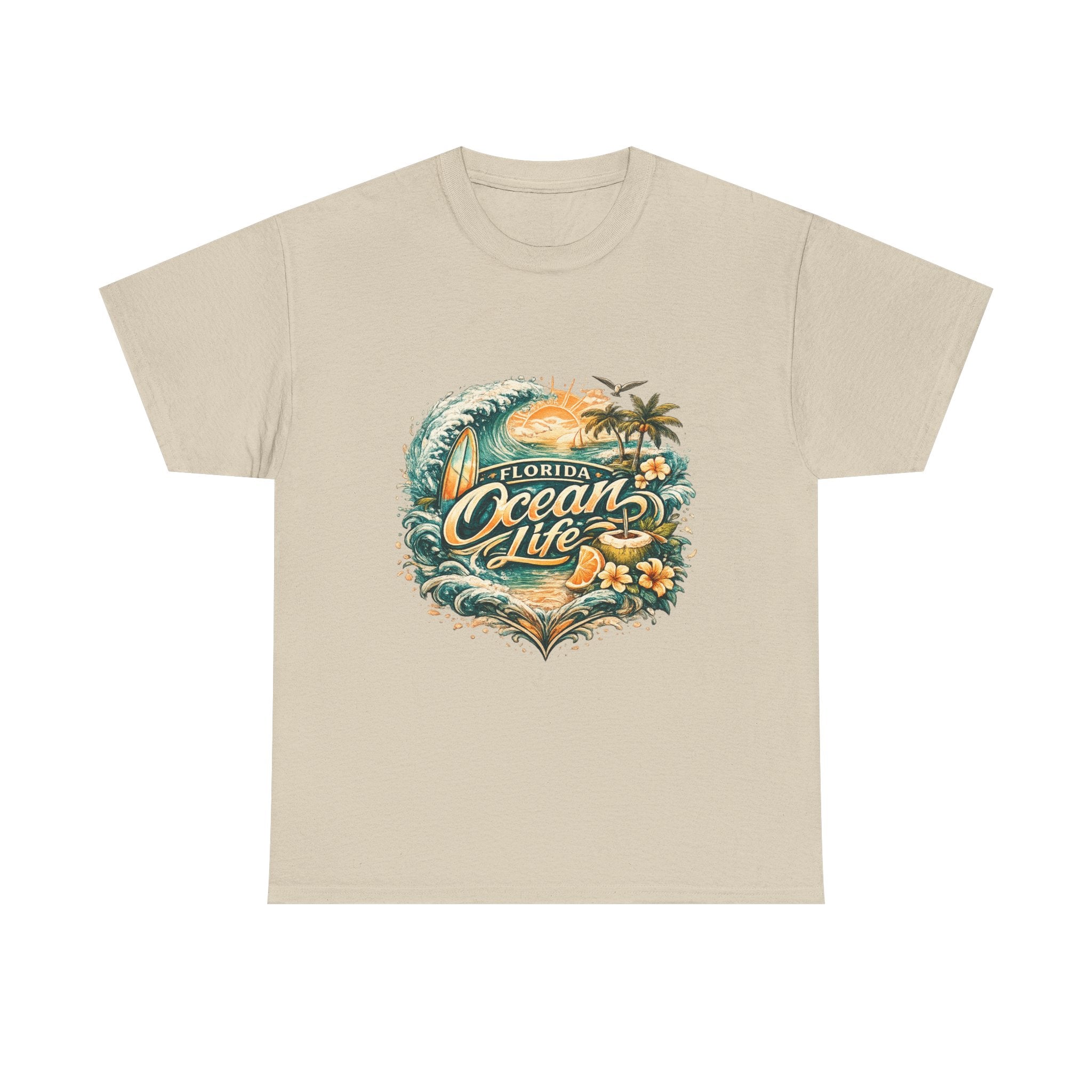 Florida Ocean T-Shirt — Coastal Beach Wave Tee